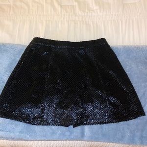 Queen of Sparkles Metallic Bubble Leather Skirt